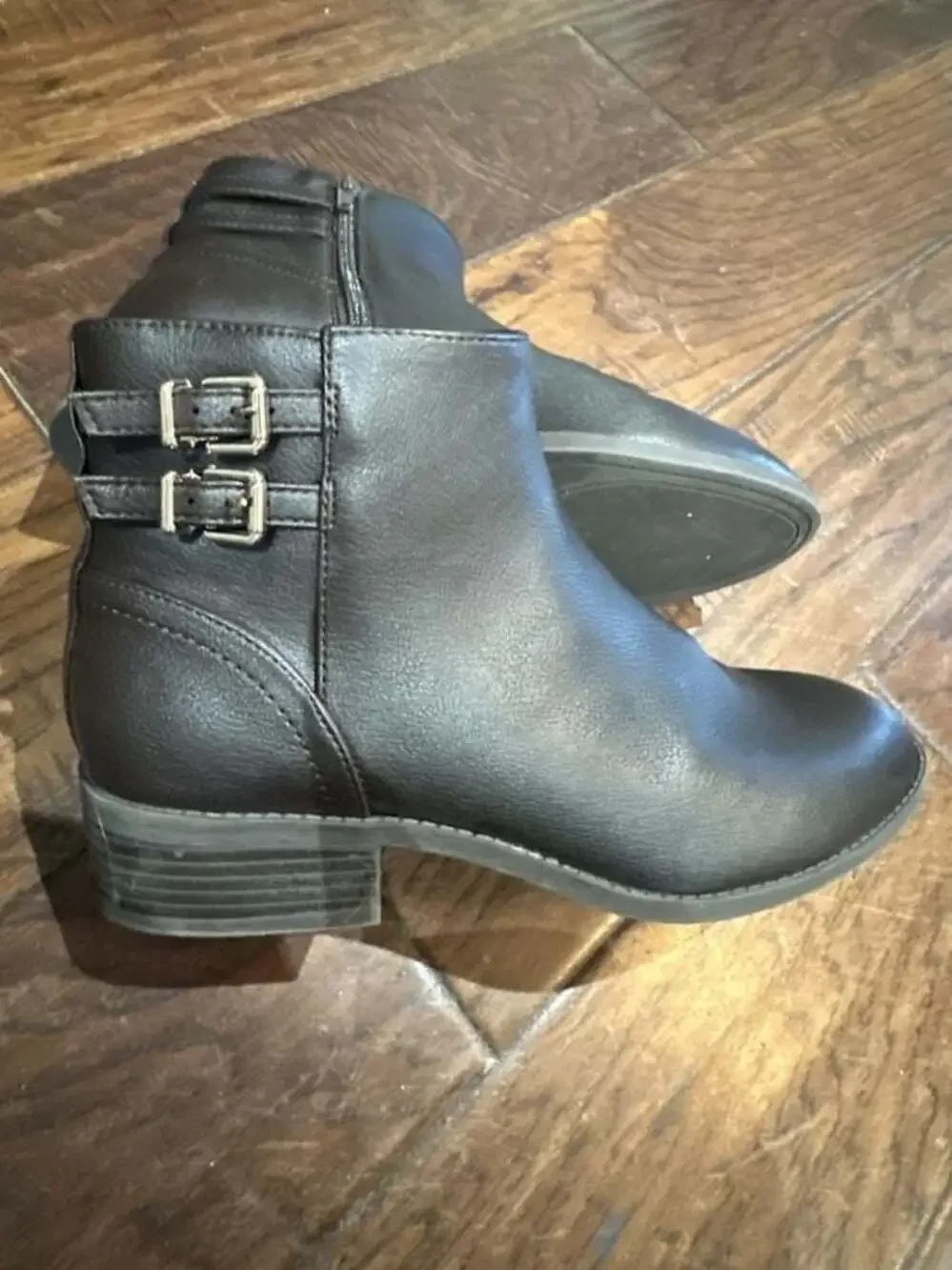 Kelly & Katie Women's Brown Buckle Ankle Boots Size 7.5M